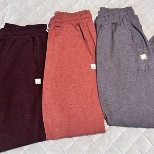 Vuori Women's Joggers - Burgundy, Rust, and Gray